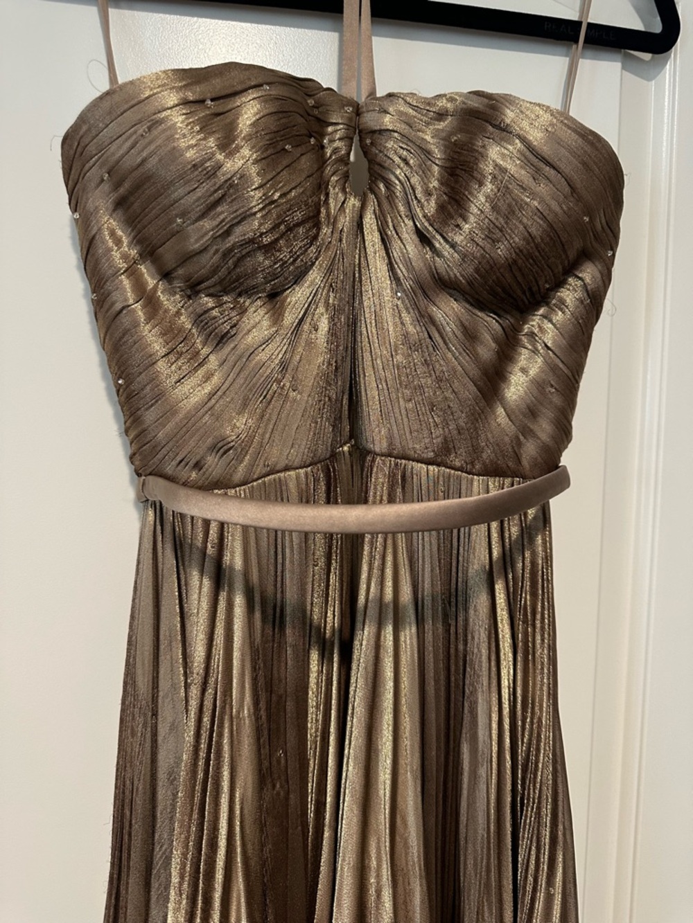 Miu Miu Halter Gown Metallic Embellished Gown One of a Kind - Picture 2 of 11